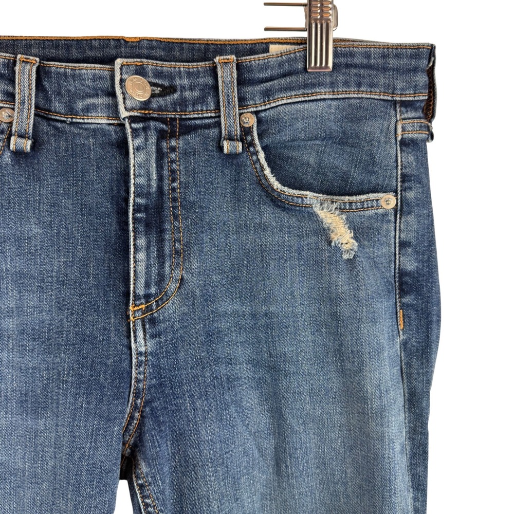 Rag & Bone Cate Skinny Jeans Women 28 Blue Lapaz Mid-Rise Raw Hem WDD19H2650K5LP